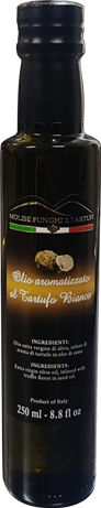 bìottiglia di olio aromatozzato al tartufo bianco